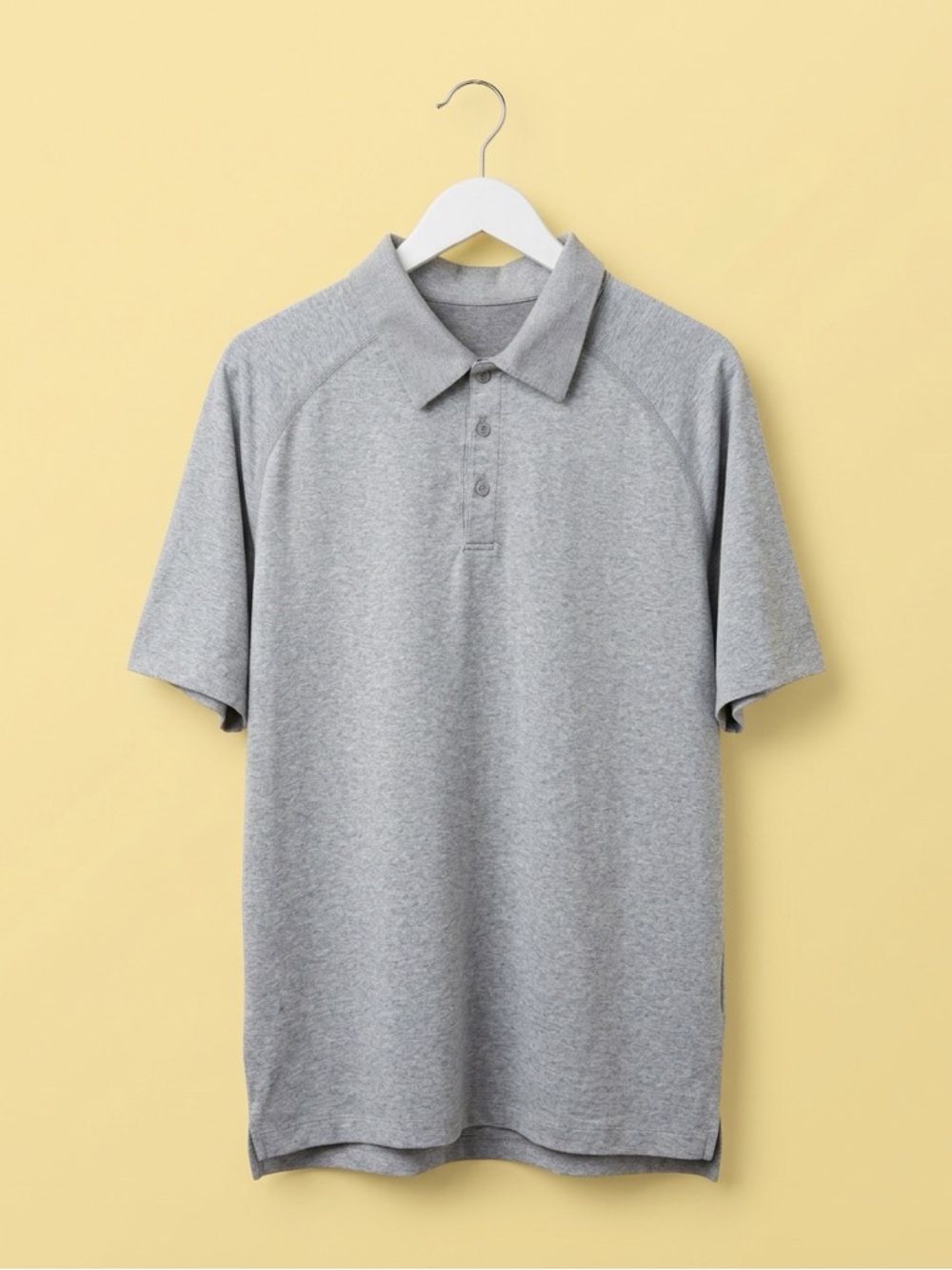 Fabletics Heather Grey Performance Polo